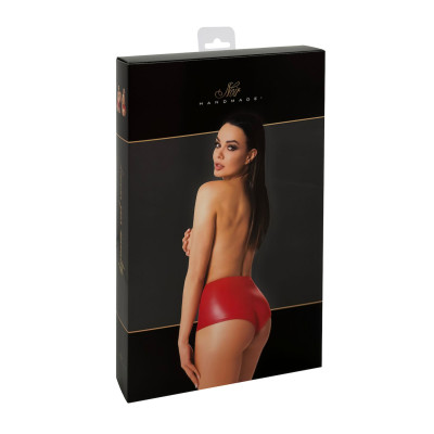 Шорти Noir Handmade F356 Red powerwetlook shorts - M