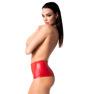 Шорти Noir Handmade F356 Red powerwetlook shorts - L