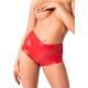 Шорти Noir Handmade F356 Red powerwetlook shorts - L-1