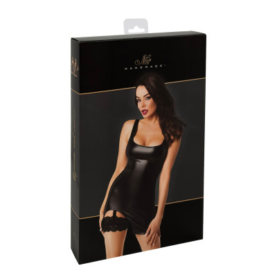 Сукня Noir Handmade F344 Powerwetlook dress with garter - L