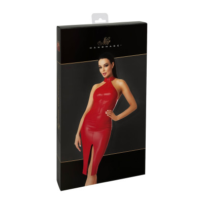 Сукня Noir Handmade F354 Red powerwetlook dress - XXL