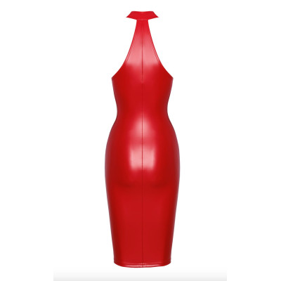 Сукня Noir Handmade F354 Red powerwetlook dress - XXL