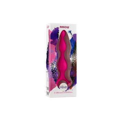 Анальний ланцюжок Alive Arrow Pink, силікон, макс. діаметр 3 см Анальний ланцюжок Alive Arrow Pink, силікон, макс. діаметр 3 см