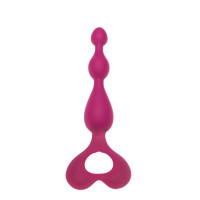Анальний ланцюжок Alive Arrow Pink, силікон, макс. діаметр 3 см