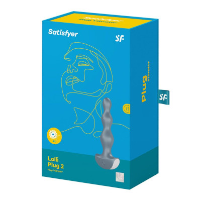 Анальний стимулятор-намистини з двома моторами Satisfyer Lolli-Plug 2 ice blue Анальний стимулятор-намистини з двома моторами Satisfyer Lolli-Plug 2 ice blue