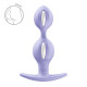 Анальні кульки Fun Factory B BALLS DUO Purple, ефект вібрації, діаметр 3,2 та 3,6 см