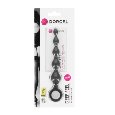 Анальний ланцюжок Dorcel Deep Feel, силікон, макс. діаметр 2,5 см, пружна Анальний ланцюжок Dorcel Deep Feel, силікон, макс. діаметр 2,5 см, пружна