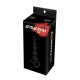 Анальні буси MAI Attraction Toys №79 Black, довжина 18 см, діаметр 3,1 см-2