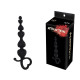 Анальні буси MAI Attraction Toys №79 Black, довжина 18 см, діаметр 3,1 см-1