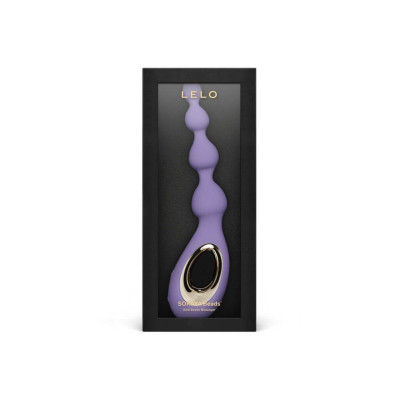 Анальне намисто з вібрацією LELO Soraya Beads Violet Dusk, різний діаметр намистин, 8 режимів