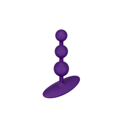 Анальне намисто Romp Amp Dark Purple, силікон, макс. діаметр 2,6 см