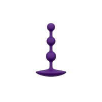 Анальне намисто Romp Amp Dark Purple, силікон, макс. діаметр 2,6 см