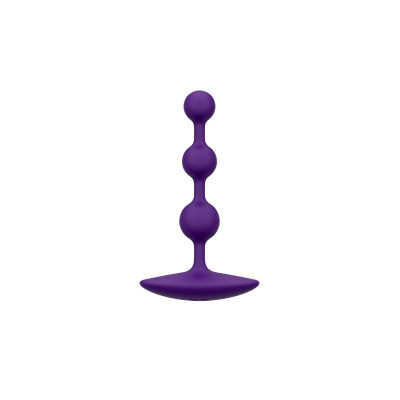 Анальне намисто Romp Amp Dark Purple, силікон, макс. діаметр 2,6 см