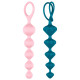 Набор анальных бус Satisfyer Beads Colored, силикон , макс. диаметр 3,3см и 3,5см