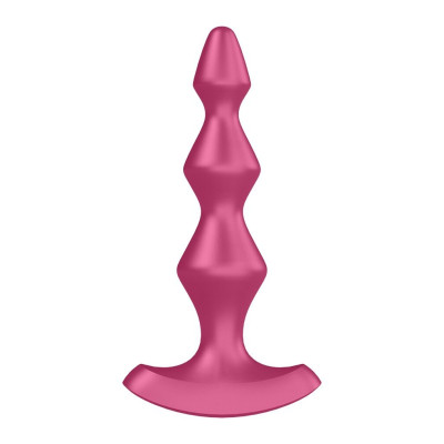 Анальный стимулятор-бусины с двумя моторами Satisfyer Lolli-Plug 1 Berry