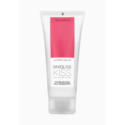 Лубрикант на водній основі MixGliss KISS Wild Strawberry (70 мл) Дика Полуничка