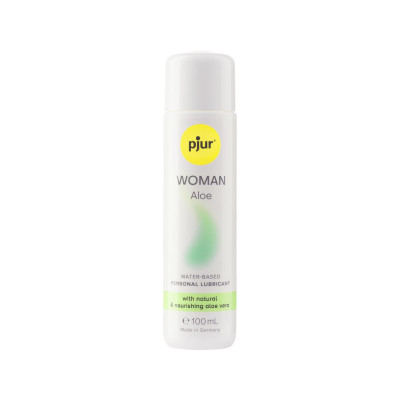 Лубрикант на водній основі pjur Woman Aloe 100 мл з екстрактом алое, зволожувальний, без парабенів