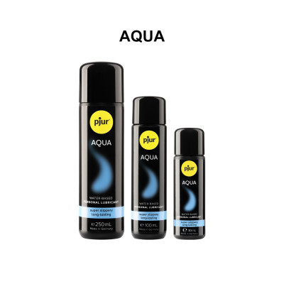 Лубрикант на водній основі pjur Aqua 30 мл, ефект оксамитової шкіри без прилипання