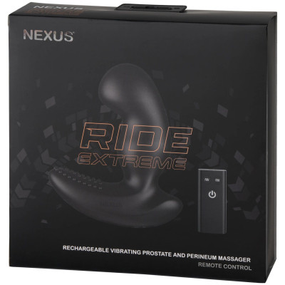 Масажер простати Nexus RIDE EXTREME Dual Motor Remote Control Prostate Vibrator - Black Масажер простати Nexus RIDE EXTREME Dual Motor Remote Control Prostate Vibrator - Black
