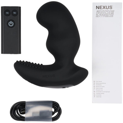 Масажер простати Nexus RIDE EXTREME Dual Motor Remote Control Prostate Vibrator - Black Масажер простати Nexus RIDE EXTREME Dual Motor Remote Control Prostate Vibrator - Black