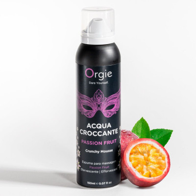 Масажна пінка Orgie – Acqua Croccante Passion Fruit (150 мл), ефект бульбашок, що лопаються Масажна пінка Orgie – Acqua Croccante Passion Fruit (150 мл), ефект бульбашок, що лопаються