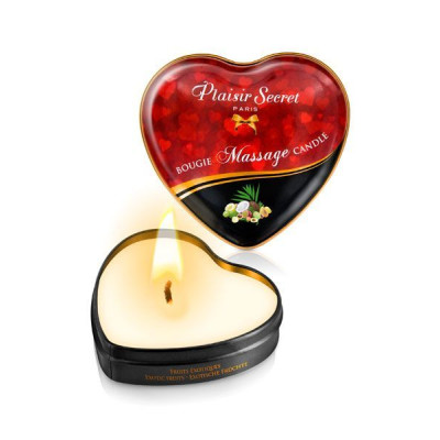 Масажна свічка серце Plaisirs Secrets Exotic Fruits (35 мл)