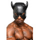 Маска Master Series Dungeon Demon Bondage Mask with Horns - Black-9