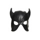 Маска Master Series Dungeon Demon Bondage Mask with Horns - Black-1