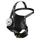 Маска-збруя для орального сексу з повідцем LOCKINK SEVANDA Blowjob Head Muzzle with Leash-1