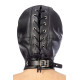 Капюшон для БДСМ зі знімною маскою Fetish Tentation BDSM hood in leatherette with removable mask-1