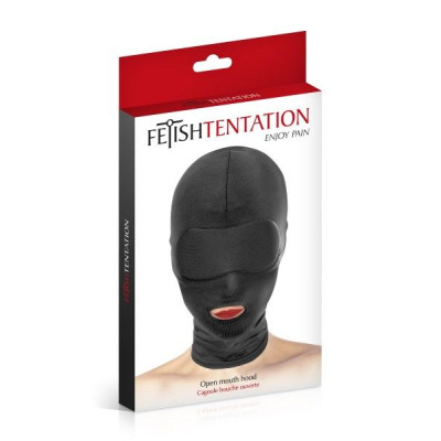 Капюшон для БДСМ з відкритим ротом Fetish Tentation Open Mouth Hood Капюшон для БДСМ з відкритим ротом Fetish Tentation Open Mouth Hood