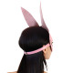 Шкіряна маска Зайчика Art of Sex - Bunny mask, колір Рожевий-1