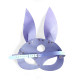 Шкіряна маска Зайчика Art of Sex - Bunny mask, колір Лавандовий-3