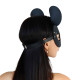 Шкіряна маска зайчика Art of Sex - Mouse Mask, колір Чорний-1