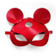 Шкіряна маска зайчика Art of Sex - Mouse Mask, колір Червоний-2