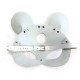 Шкіряна маска зайчика Art of Sex - Mouse Mask, колір Білий-3
