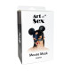 Шкіряна маска зайчика Art of Sex - Mouse Mask, колір Білий-4