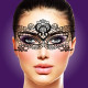Ажурная маска на лицо RIANNE S - Masque III с лентами-завязками-5