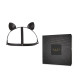Маска кішечки Bijoux Indiscrets MAZE - Cat Ears Headpiece Black, екошкіра-1