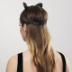 Маска кішечки Bijoux Indiscrets MAZE - Cat Ears Headpiece Black, екошкіра-7