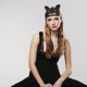 Маска кішечки Bijoux Indiscrets MAZE - Cat Ears Headpiece Black, екошкіра-6