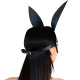 Шкіряна маска Зайчика Art of Sex - Bunny mask, колір Чорний-1