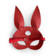 Шкіряна маска Зайчика Art of Sex - Bunny mask, колір Червоний-3