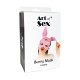 Шкіряна маска Зайчика Art of Sex - Bunny mask, колір Червоний-4