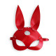 Шкіряна маска Зайчика Art of Sex - Bunny mask, колір Червоний-2