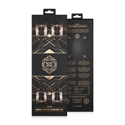 Фіксатор рук і ніг для ліжка Rosy Gold - Under-Mattress Restraint Set