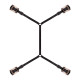 Фіксатор рук і ніг для ліжка Rosy Gold - Under-Mattress Restraint Set