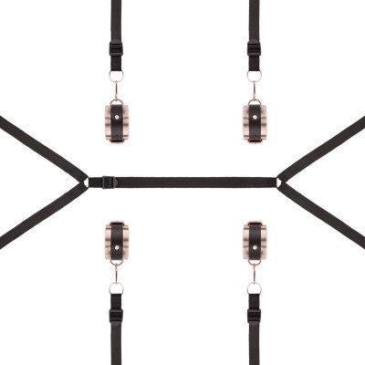 Фіксатор рук і ніг для ліжка Rosy Gold - Under-Mattress Restraint Set