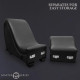 Секс-крісло з подушками Master Series Kinky Sex Lounge with Cushions - Black-8