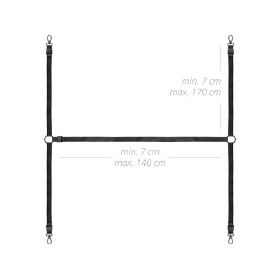 Фіксатор рук і ніг для ліжка Bedroom Fantasies Under the bed Restraint Set Фіксатор рук і ніг для ліжка Bedroom Fantasies Under the bed Restraint Set